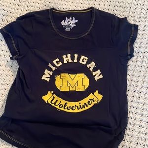 Michigan University Wolverines Maternity Tee